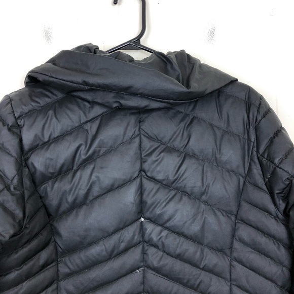 a.n.a Goose Down Feather Black Winter Jacket Sz M - Picture 6 of 8